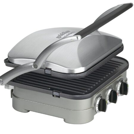 Maquina Cuisinart, Griddler, plateado, esferas negras