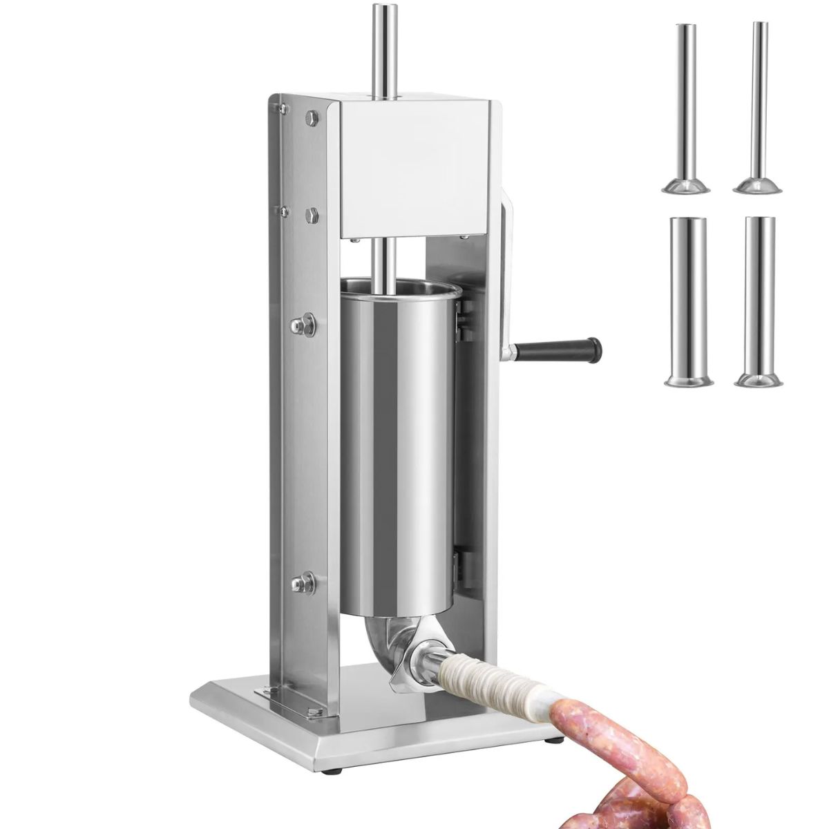 Embutidora Manual Vertical de Salchichas 5 Litros | Acero Inoxidable 304 | Uso Comercial